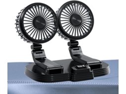 Ventilador Portátil Para Veículo, Ventilador Usb De Cabeça Dupla