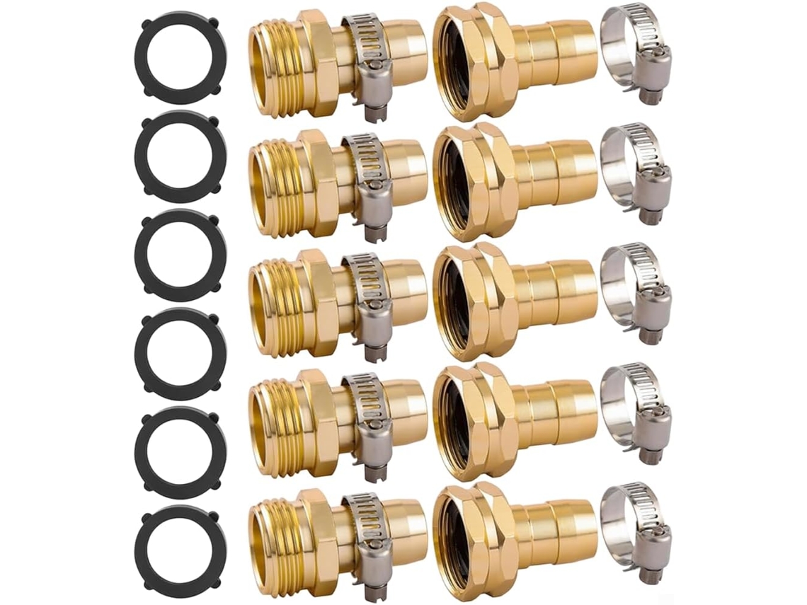 Kit De Reparo Para Mangueira Jardim Em Alumínio Com Abraçadeiras Aço