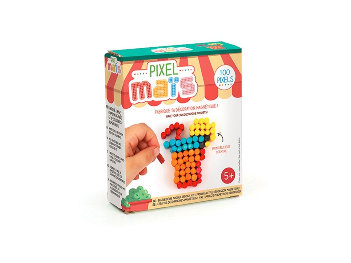 Imán de Comida Basura En Maíz Pixelado Cocktail GRAINE CRÉATIVE