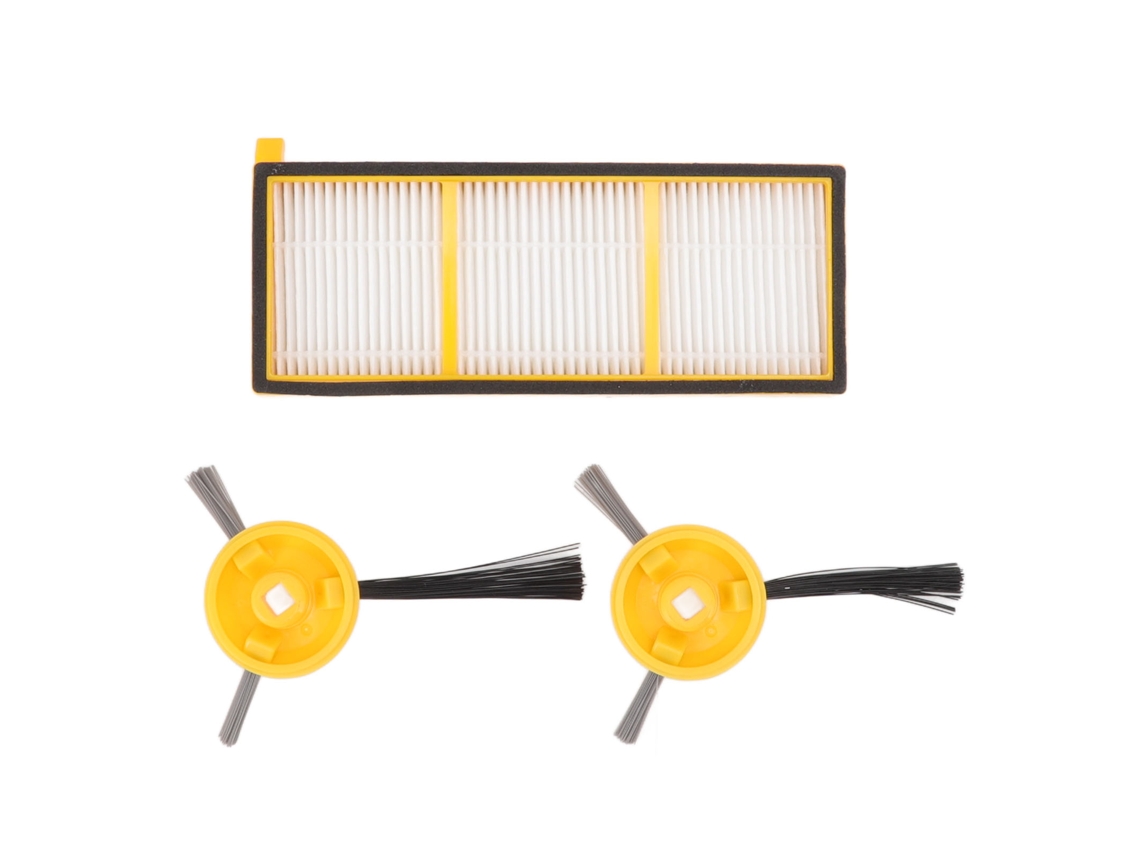 Kit de Filtro e Pincéis Laterais para Aspiradores Rv700 Rv720 Rv750 Rv750c Rv755 Acessórios de Substituição