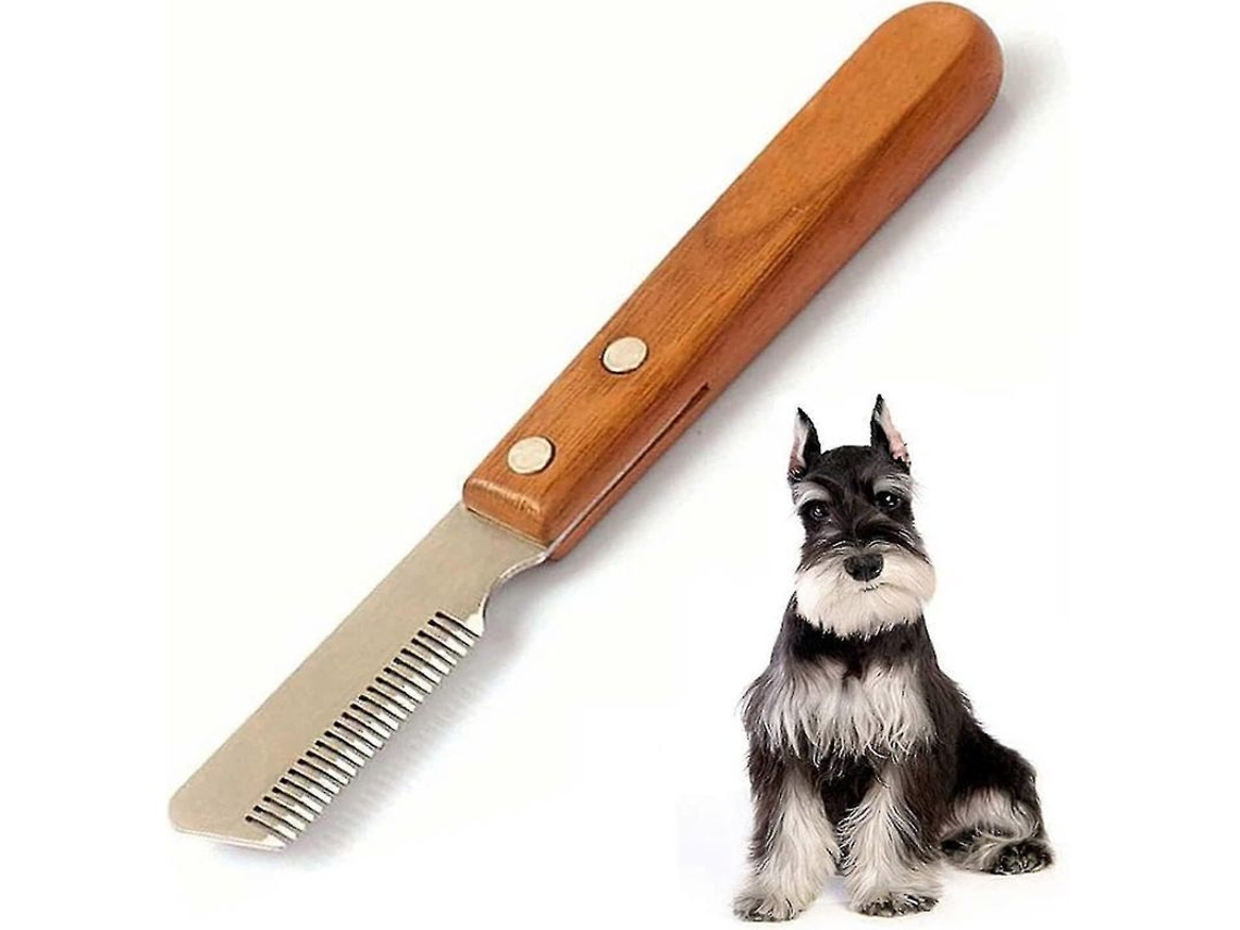 Fasst cuchillo de Desenredo para Cães, Ferramenta de Peluqueria Profissional para Raças de Todos os Tipos, Aço Inoxidável, Esquerda e Direita CUIDADOS