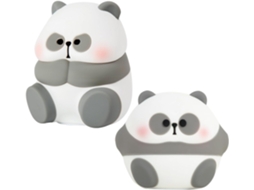 Luminária Noturna Panda De Silicone Recarregável Em Formato Animal