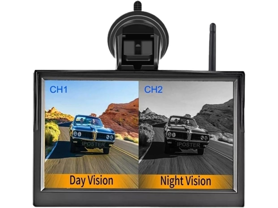 Monitor Digital Sem Fio Duplo De 5 Polegadas, 1 Ou 2 Câmeras De Ré