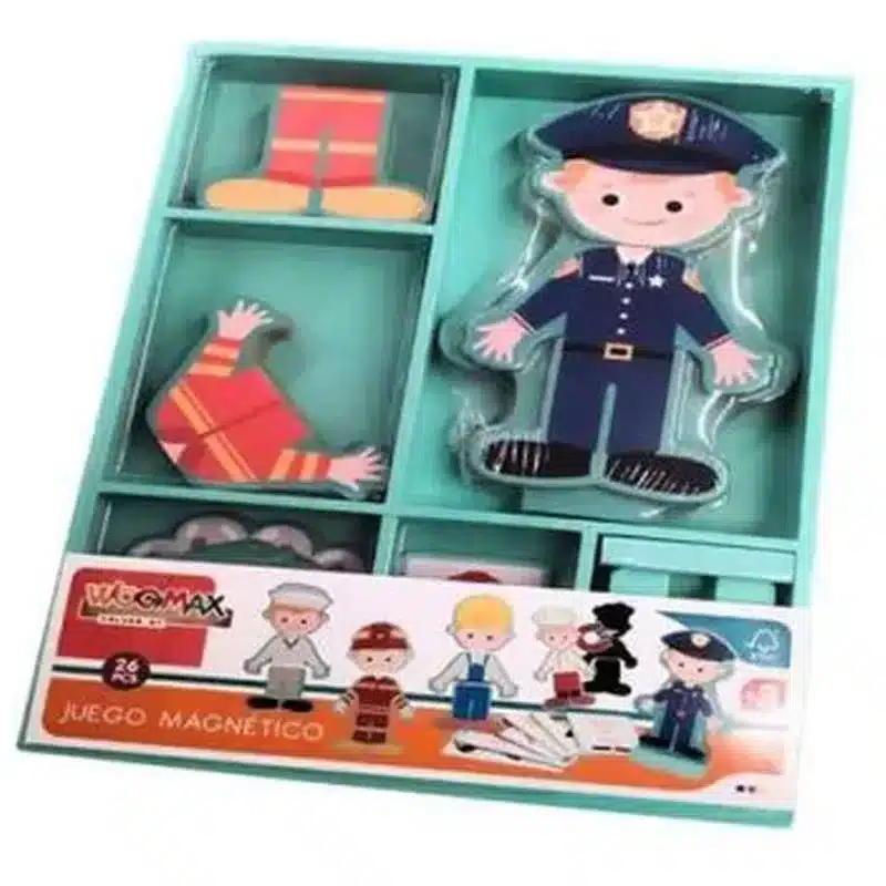 Juego Magnético Puzzle De Madera Vestidos De Profesiones 47215 Woomax Juguetes Todaymás De 2 Años