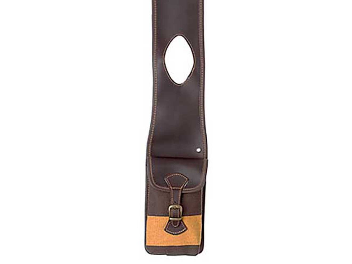 Alforje de Sela com Botão de Lona Castanhohispano Hipica