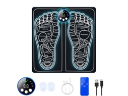 Massageador De Pés Ems 8 Modos De Massagem Com Controle Remoto Azul