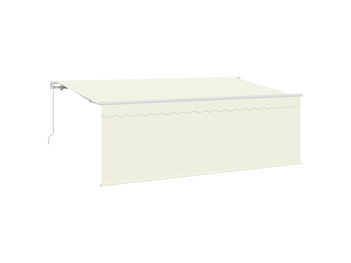 Conjunto 1 Toldo Externo Vidaxl Creme Poliéster (350 X 200 Cm)