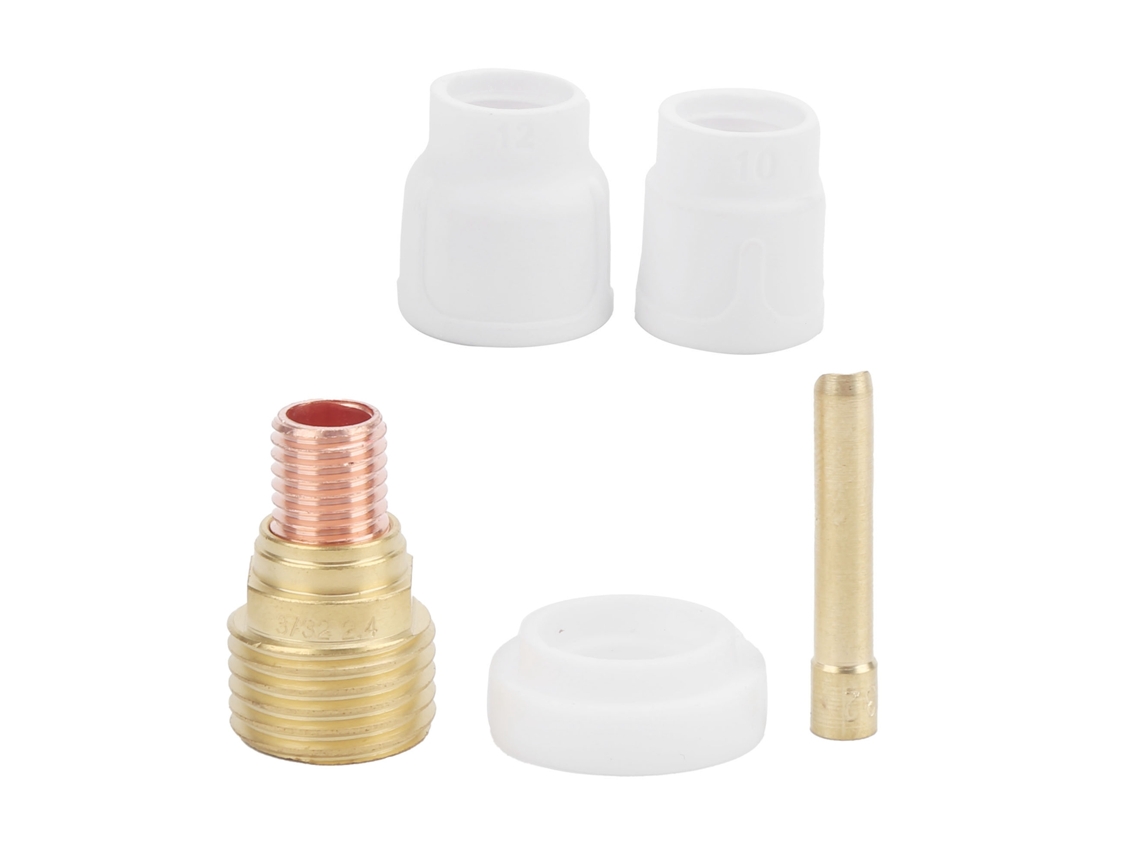Conjunto De Cápsulas De Soldadura Cerámica Branca 10 12 Acessórios De Bocal Para Pistola De Soldadura Tig Wp-9/20