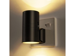 Luz Noturna Led para Tomada, Luz Noturna com Intensidade Regulável, Luz Noturna para Quartos, Escadas, Banheiros e Crianças Pequenas BRILVIBERA