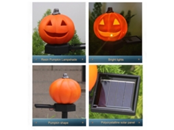 2026 Luz Solar de Halloween para Jardim, Abóbora Decorativa Externa para Pátio, Jardim e Caminho