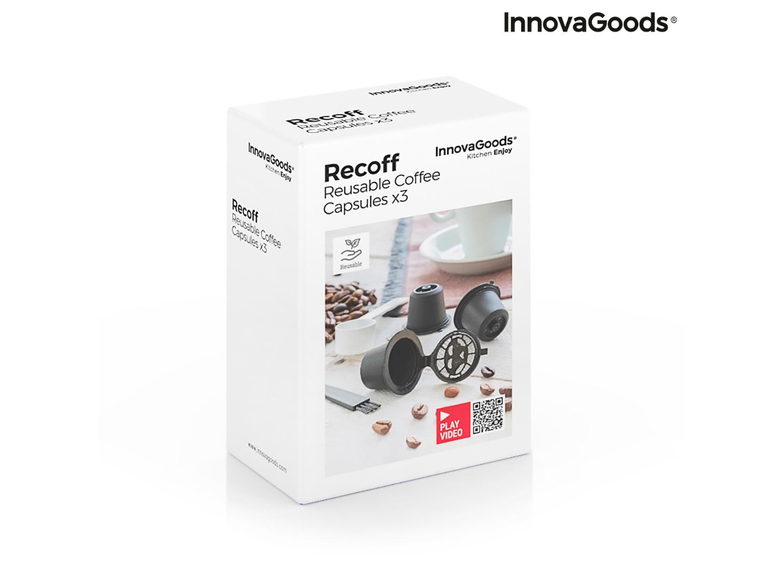 Conjunto de 3 Cápsulas de Café Reutilizáveis Recoff Innovagoods
