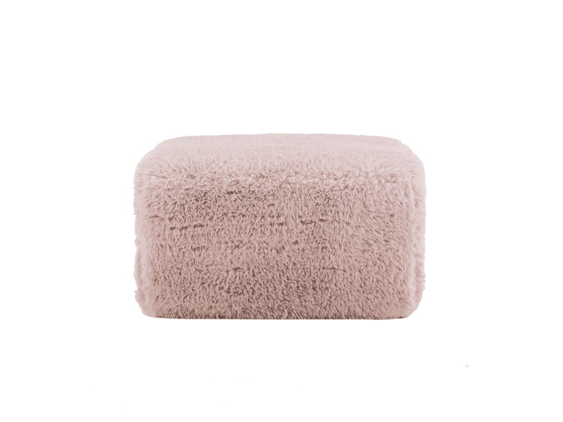 Aviana Ottoman Plush Fabric Rosa VELTRIX