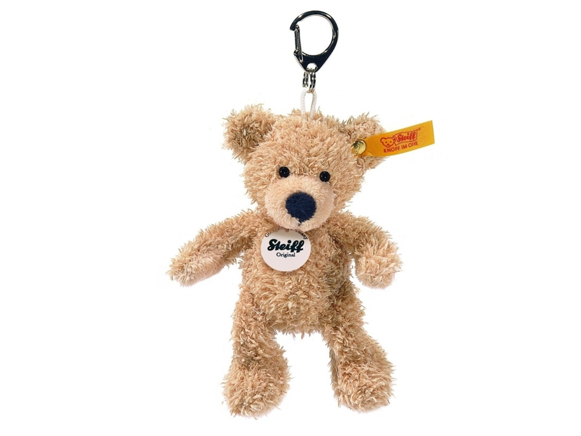 Chaveiro De Pelúcia Steiff, Ursinho Fynn Teddy Bege 12 Cm Brinquedo De Pelúcia