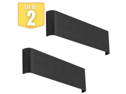 Lote de 2 Led Avva2 Black 12W 810Lm Paredes de Alumínio BRAYTRON