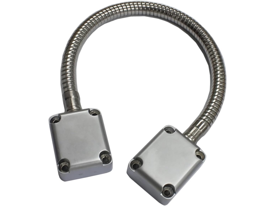 Cabo De Controle De Acesso Defender Em Aço Inoxidável, Com Manga De Montagem Em Aço Inoxidável Exposta.
