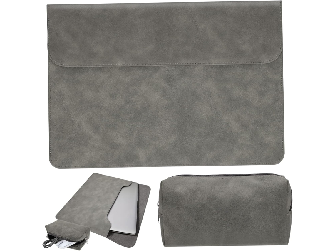 Bolsa Para Laptop De 15,6 Polegadas Com Compartimento Para Carregador, Cinza, Design Portátil E Resi Gokoco