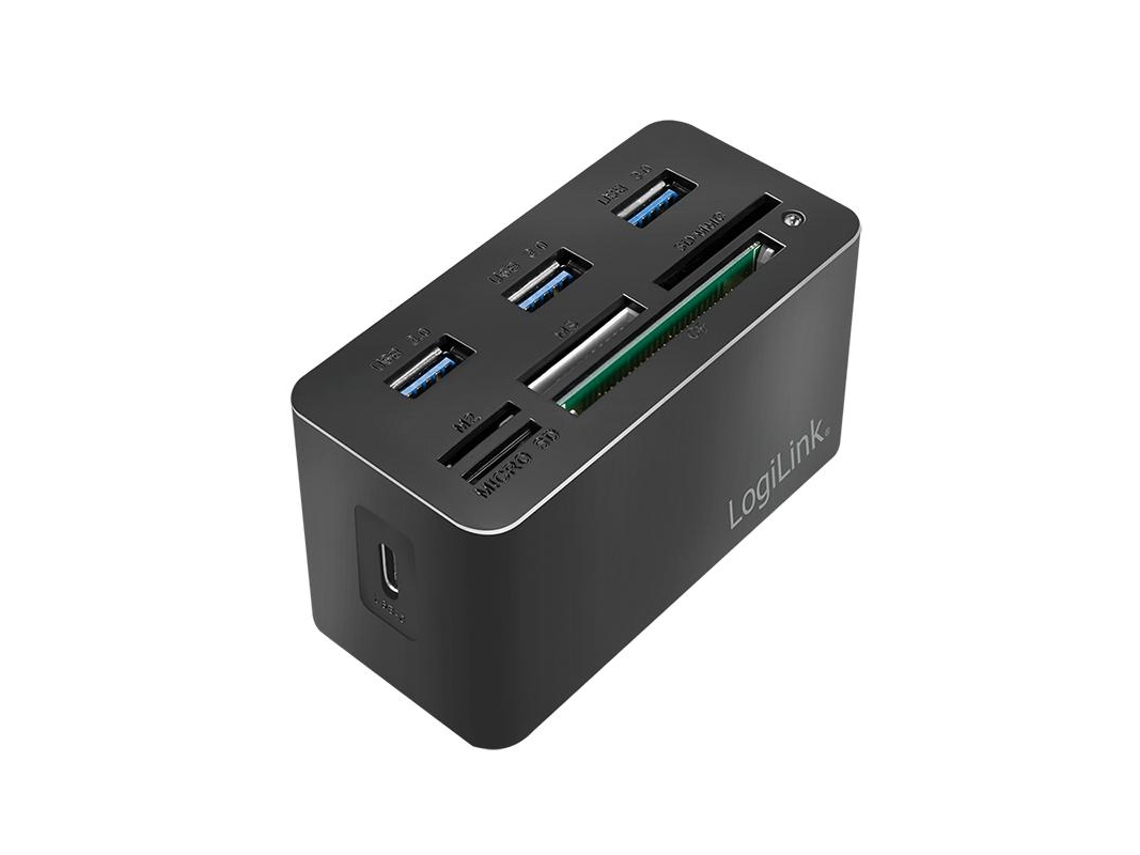 Logilink Cr0046 Base & Duplicador de Portas com Fios Usb 3.2 Gen 1 3.1 Gen 1 Type-C Preto