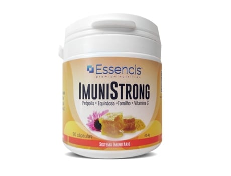 Suplemento Alimentar ESSENCIS - PREMIUM NUTRITION ImuniStrong - Própolis, Equinácea, Vitamina C (90 Cápsulas)