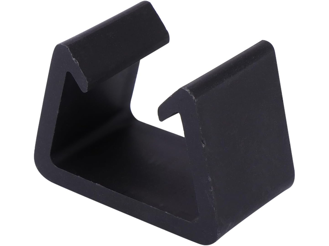 Beaupretty Conjunto De 4-presilhas Sofá Em Plástico Preto Reforçado, Acessório Criativo Para Fixar Móveis Sem Deixar