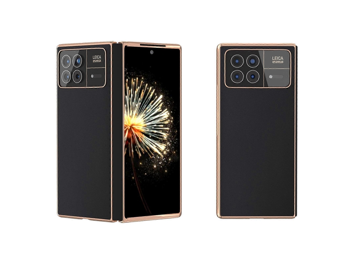 Capa Para Celular Xiaomi Mix Fold 3 Em Couro Sintético Com Revestimento Nano Da Série Silk.