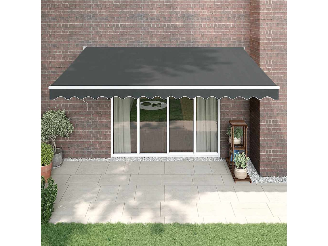 Vidaxl Toldo Retrátil Automático 4,5x3 M Antracite