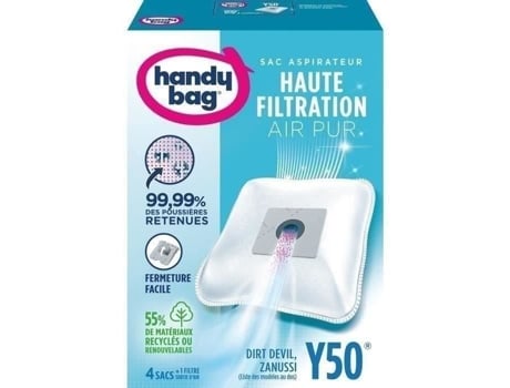 Sacos Para Aspirador Handy Bag® Y50® Tornado, Glenan, Goblin Alta Filtração