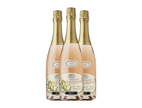 Espumante rosé LA COMPAGNIE DE BURGONDIE Caves de Marsigny Rosé Brut Crémant de Bourgogne (0.75 L - 3 Unidades)