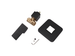 Válvula de Chuveiro em Cobre Parede Montada Kit com Alavanca Única Preto Misturador S/MARCA