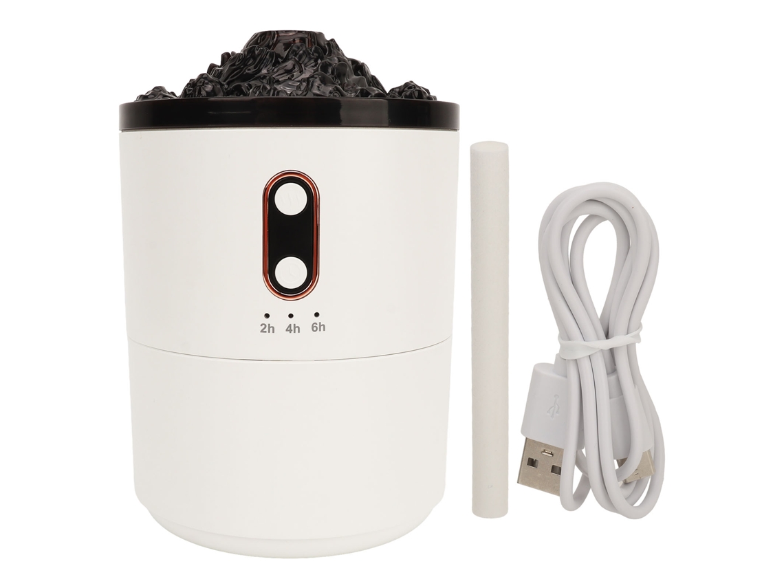 Umidificador Difusor de Óleo 450ml Vulcão Medusa Chamas USB | S/MARCA