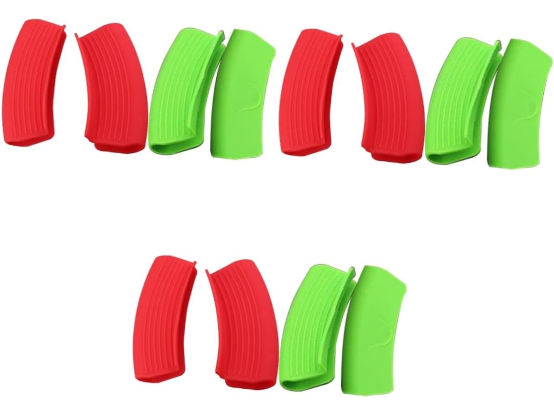 Imikeya Conjunto De 3 Pinças Silicone Resistentes Ao Calor Para Fogões, 4 Peças X 3