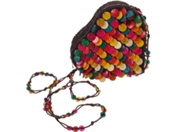 Bolsa De Ombro Boêmia Em Concha Natural Com Contas, Porta-moedas Feminino.