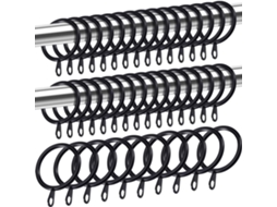 Conjunto De 50 Argolas Metal Para Cortina, Pendurar Em Janelas,