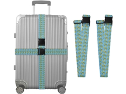 Conjunto De 2 Cintas Bagagem Com Estampa Tartaruga Desenho Animado Para Malas, Cintas De Viagem, Acessórios Para Cintos