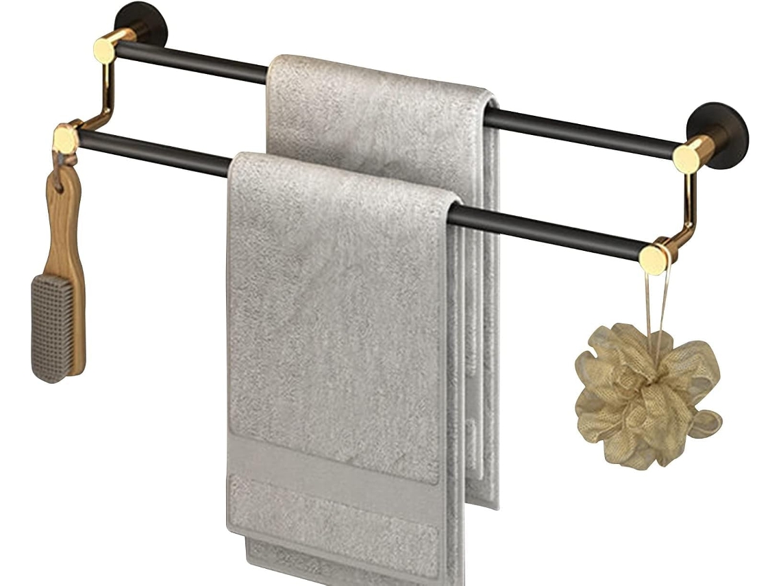 Suporte De Toalha Mão Em Aço Inoxidável Barra Parede Para Acessórios Banheiro 40cm
