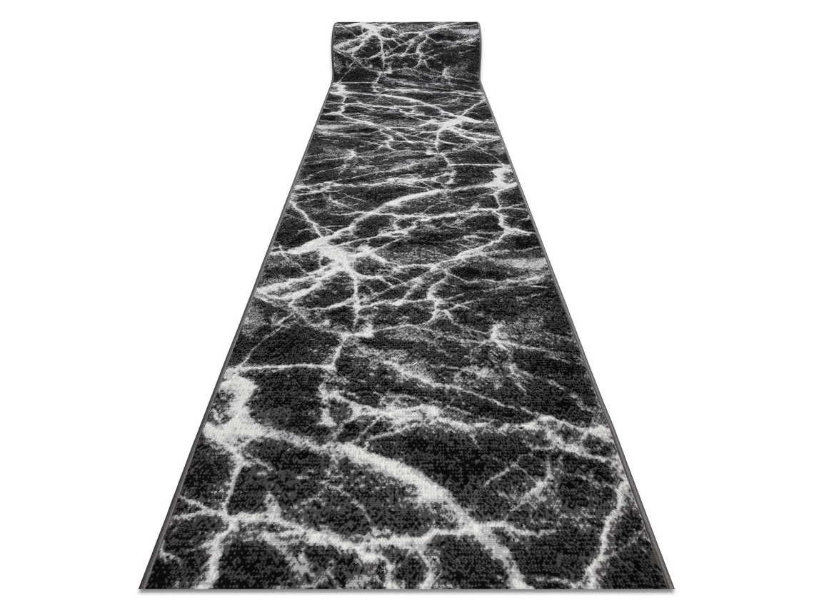 Passadeira Bcf Morad Marmur Mármore Antracite / Preto 80 cm