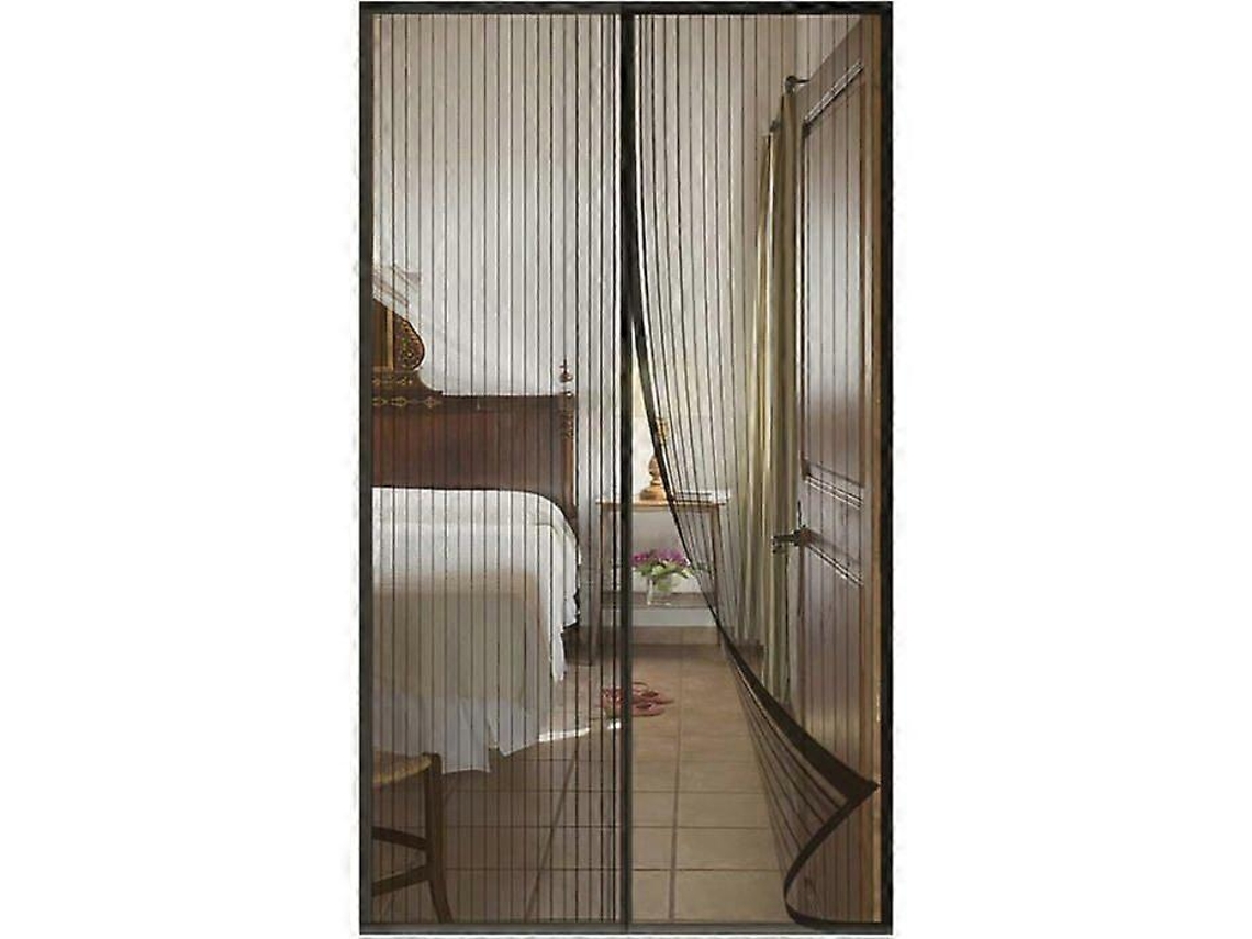 Tela Mosquiteira Magnética, Para Porta E Janela, Instalação Adesiva, Proteção Contra Insetos, 110 X 210 Cm, Preto