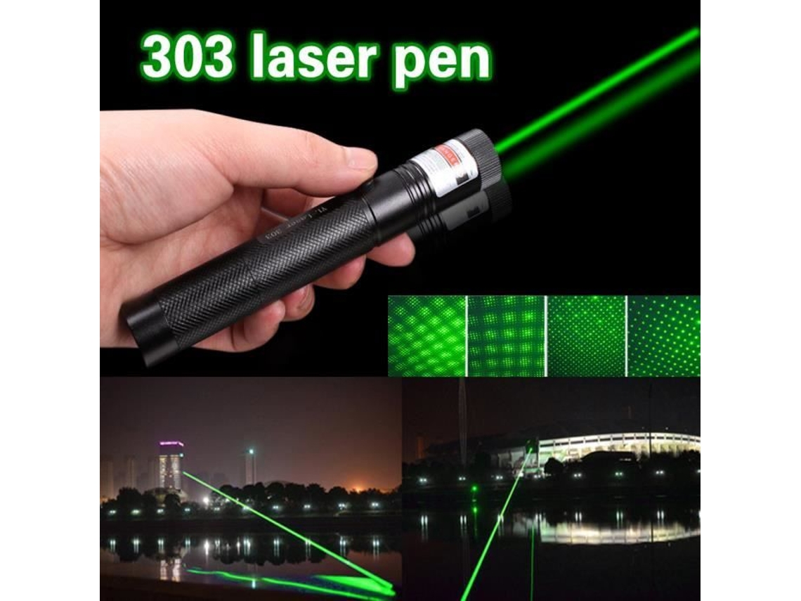 Poderoso Ponteiro Laser Verde 10KM Lazer Pointer 1mW Caneta Longa S/MARCA