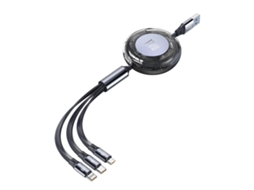 Lurelia Cabo De Carregamento Usb-c Para Micro Usb, 120 W, 8pin, Auscultadores, Transferência Dados