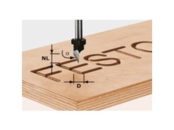 Fresa De Carateres Hs S8 D11/60° FESTOOL