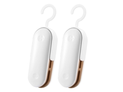 Mini selador de saco 2 2 em 1 selador e cortador a vácuo térmico com gancho removível para sacos plásticos armazenamento de alimentos lanche fresco