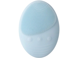 Escova de limpeza facial de silicone massageador facial elétrica escova de limpeza profunda à prova dágua e recarregável azul