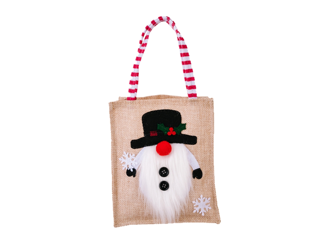 Bolsas de Natal Lindas Bolsas de Natal Reutilizáveis Bolsas de Compras Presente de Natal Bolsas de Lona Presente para Crianças