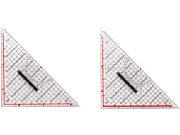 Régua De 30 Cm, Design Multifuncional Para Desenho, Régua Com Alça E