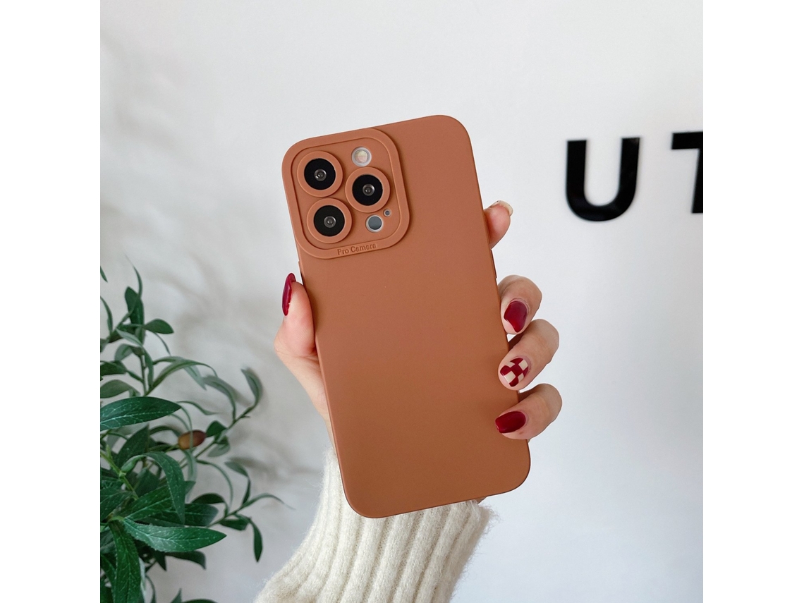 Capa Caramelo Para Iphone 17 Air Proteção Completa E Efeito olhos De Anjo.
