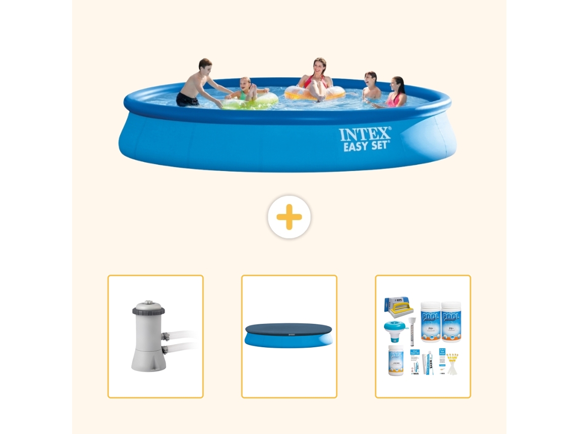 Intex Piscina Easy Set Redonda - 457x84 Cm - 4-peças S22424