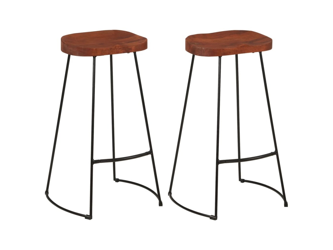 Bar Stool, Bar Stools Vidaxl Marrom Teca (45 X 40 X 78 Cm)