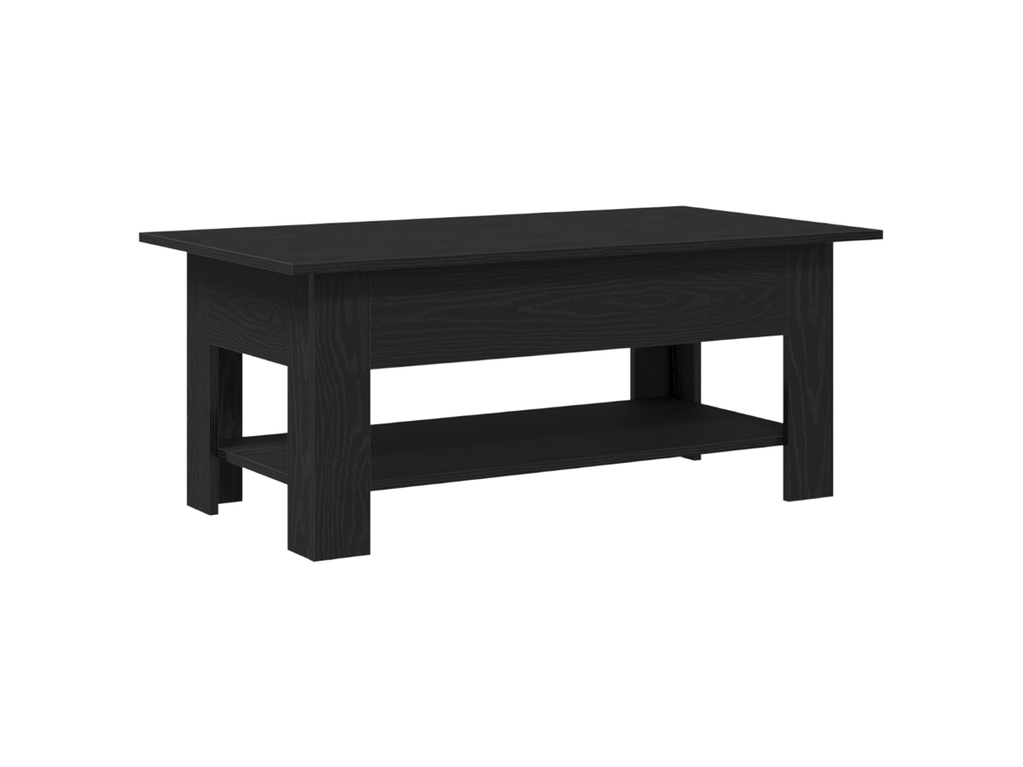 Conjunto 1 Mesa De Centro Vidaxl Preto Derivados De Madeira (102 X 55 X 42 Cm)