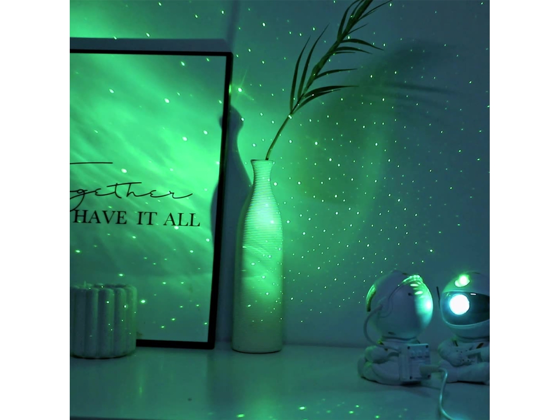 Astronaut Star Projector Light (star-hugging Black Model, Laser Nebula Ambiance) Eoocoo