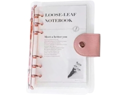 Agenda Planner A6 Transparente Com 6-argolas | Caderno De Planejamento Para Tarefas, Saúde, Viagens, Estudos