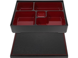 Marmita Japonesa Hemobllo Estilo Bento Para Sushi E Outros Alimentos, Com Compartimentos Divididos, Feita De Material